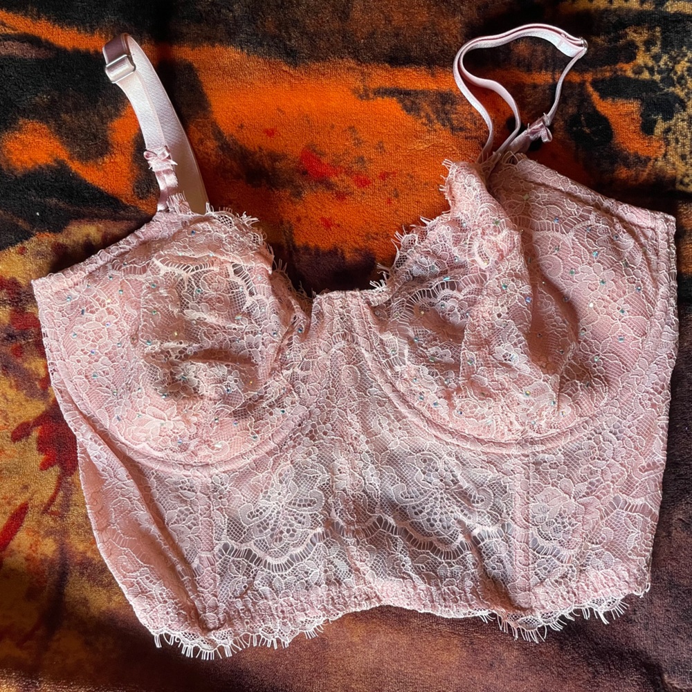 Pink corset top